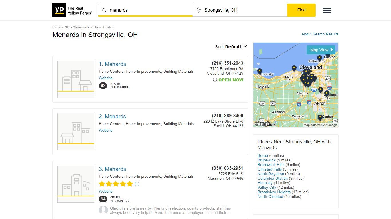 Menards Locations & Hours Near Strongsville, OH - YP.com