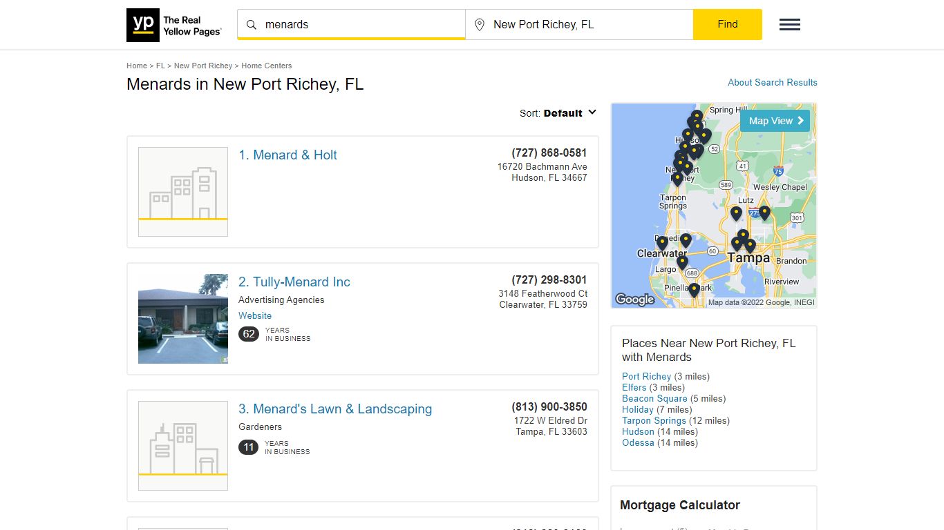 Menards Locations & Hours Near New Port Richey, FL - YP.com